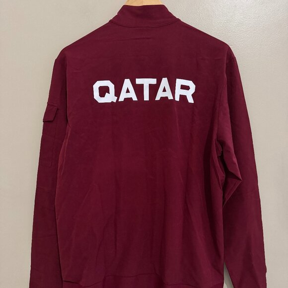 Nike Pro Elite Qatar Team Issue Running Podium Zip Jacket CI8727-611 Men's L NEW - Picture 6 of 11